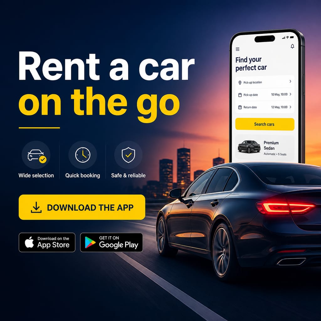 Rent a car on the go — the Classy Car app
